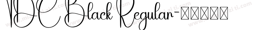 TDC Black Regular字体转换